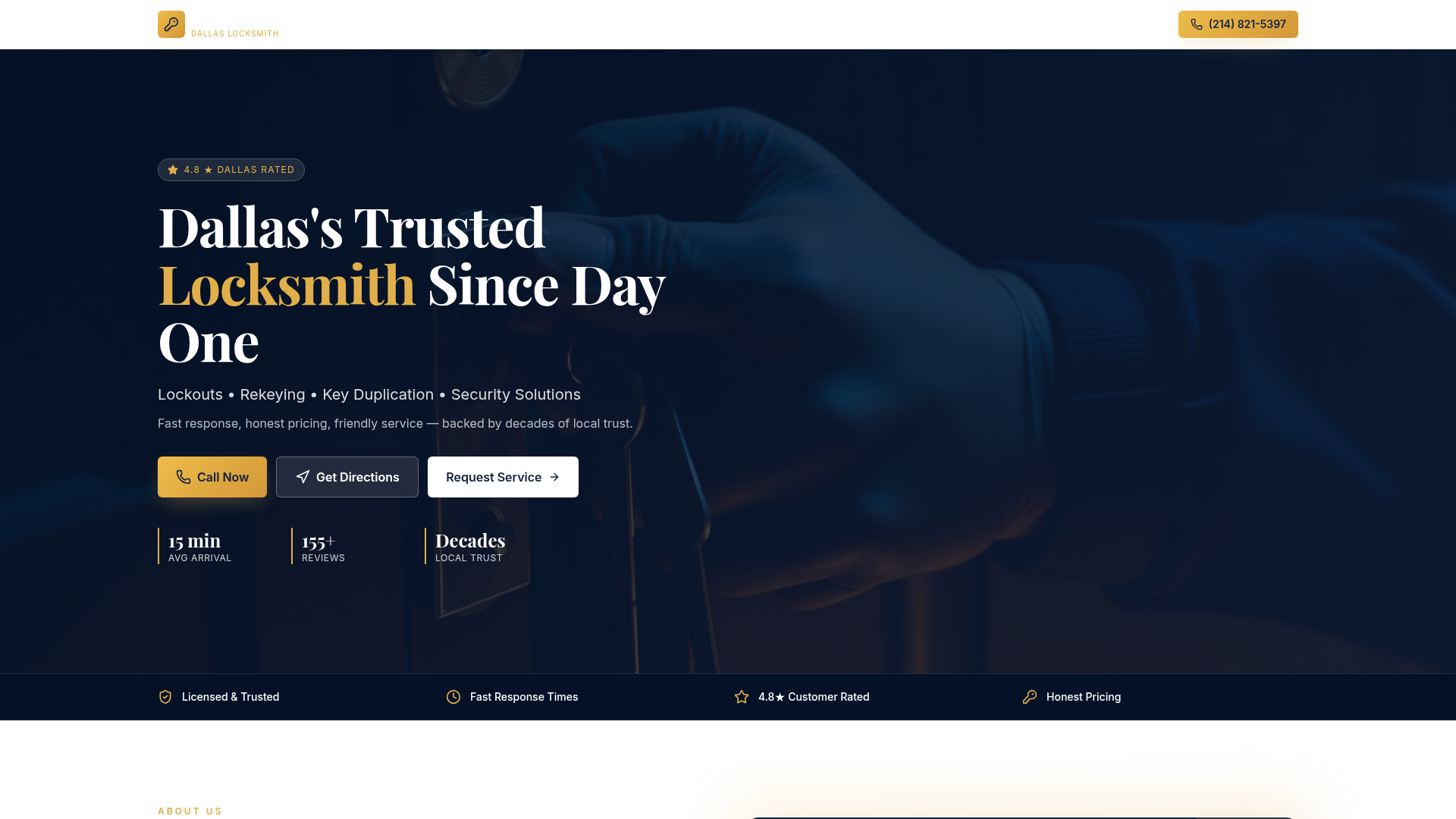Cox Locks website preview